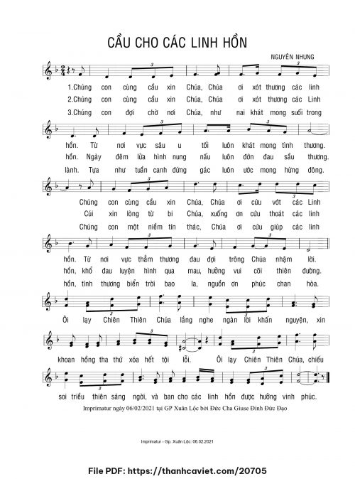 Cầu cho các linh hồn - Nguyên Nhung - trang 1