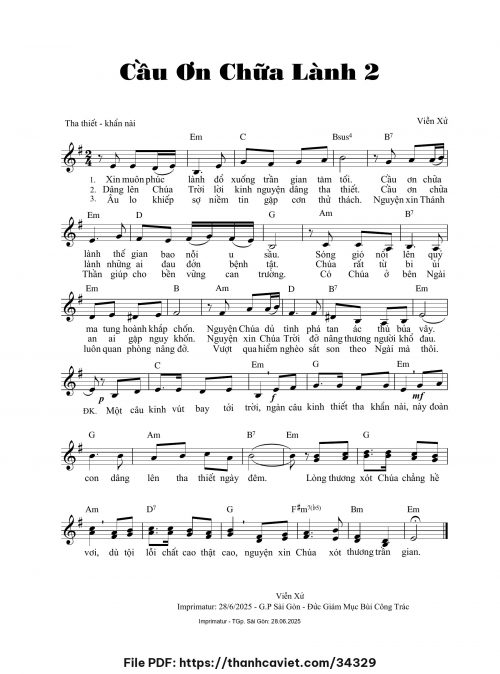 Cầu ơn chữa lành 2 - Viễn Xứ - trang 1