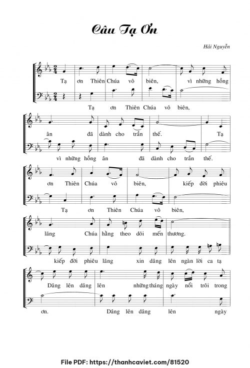 Câu tạ ơn - Hải Nguyễn - trang 1