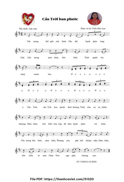 Cầu Trời ban phước - Trần Kim Lan - trang 1