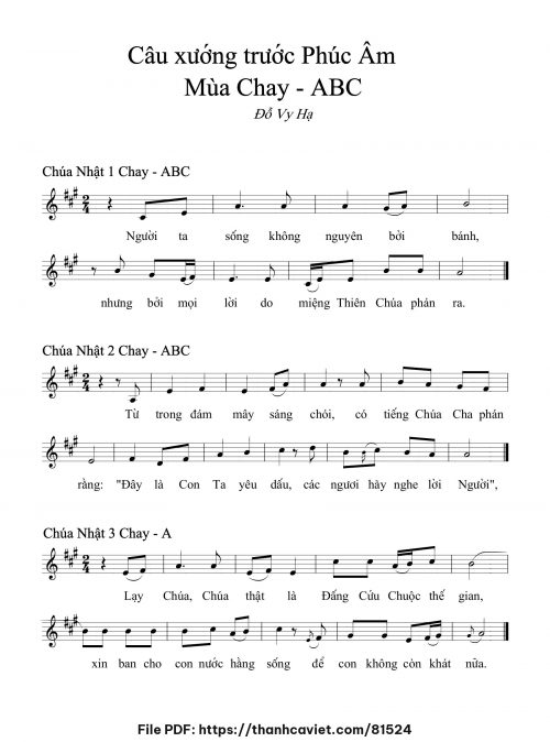 Câu xướng Mùa Chay - Đỗ Vy Hạ - trang 1