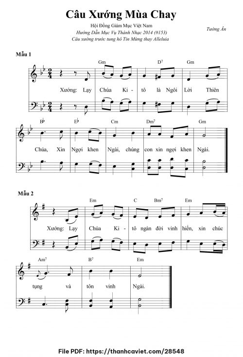 Câu xướng mùa chay - Tường Ân - trang 1