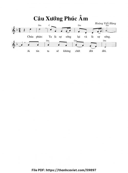 Câu xướng Phúc Âm - hvh - trang 1