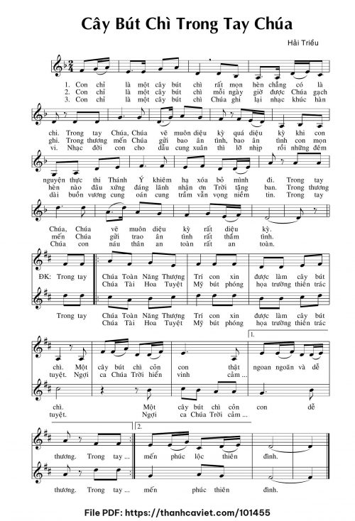 Cây bút chì trong tay Chúa - Hải Triều - trang 1
