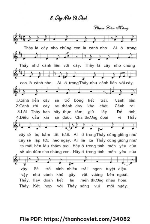 Cây nho và cành - Lm. Phạm Liên Hùng - trang 1