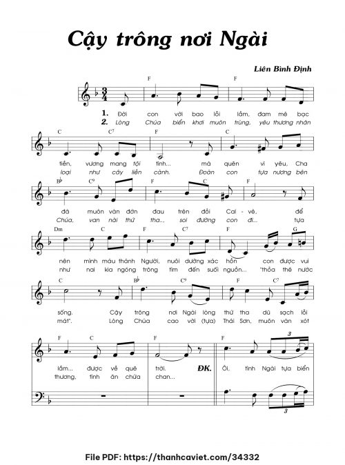 Cậy trông nơi Ngài - Liên Bình Định - trang 1