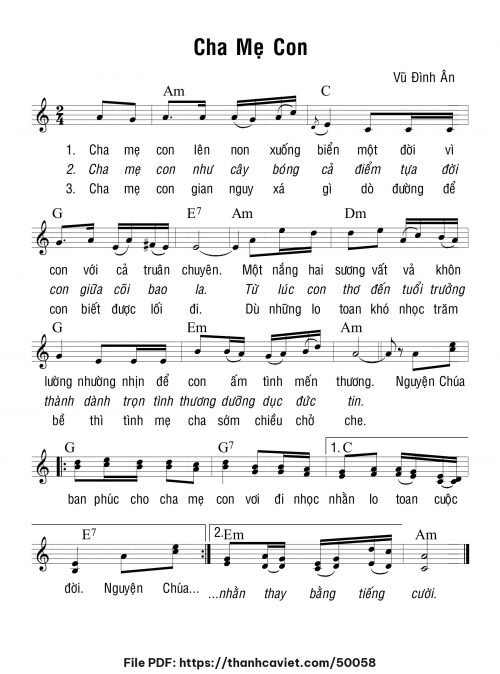 Cha mẹ con - Vũ Đình Ân - trang 1