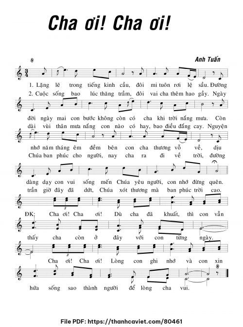 Cha ơi cha ơi! - Anh Tuấn - trang 1