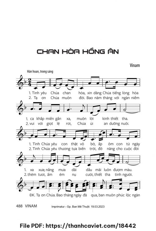 Chan hòa hồng ân - Vinam - trang 1