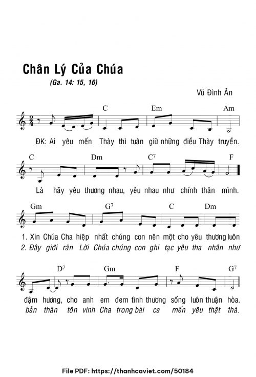 Chân lý của Chúa - Vũ Đình Ân - trang 1