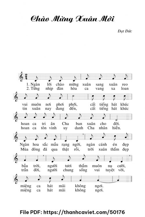 Chào mừng xuân mới - Đạt Đức - trang 1