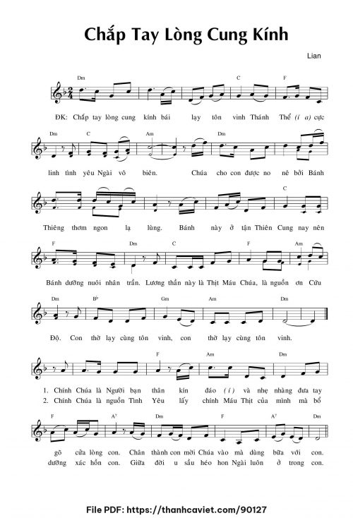 Chắp tay lòng cung kính - Lian - trang 1