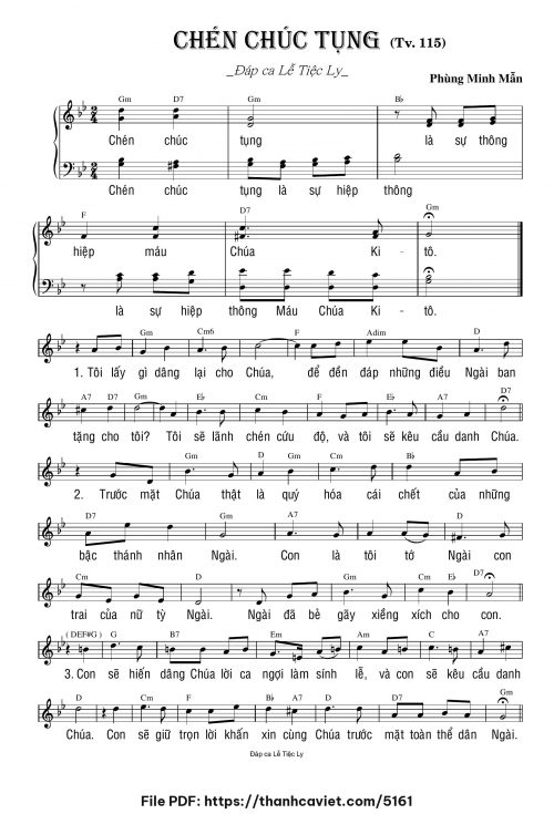 Chén Chúc Tụng - Phùng Minh Mẫn - trang 1
