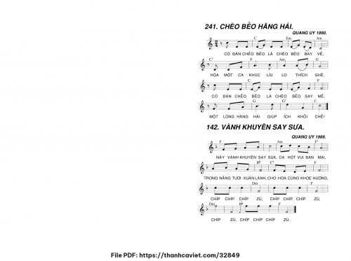 Chèo bẻo hăng hái - Lm. Quang Uy - trang 1