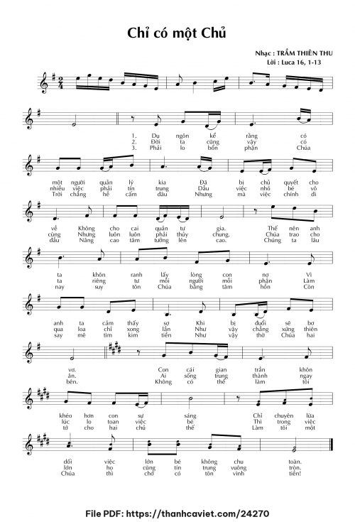 Chỉ có một chủ - Trầm Thiên Thu - trang 1