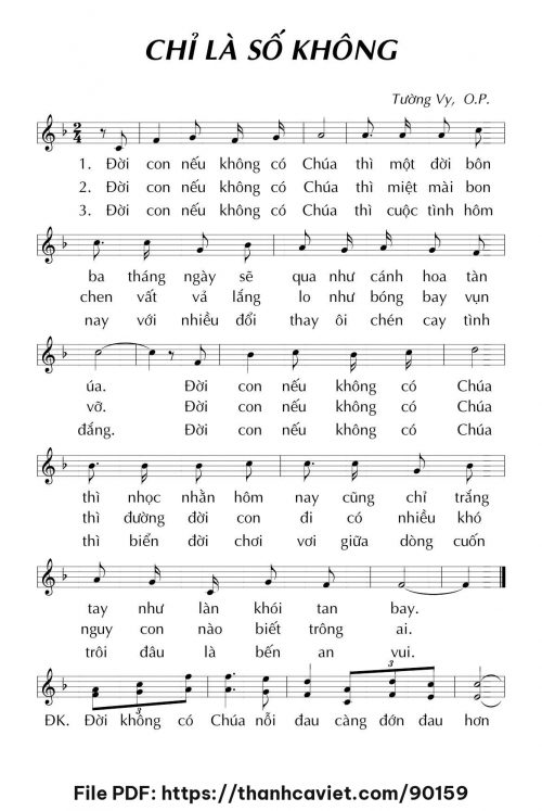 Chỉ là số không - Sr. Tường Vy, OP - trang 1