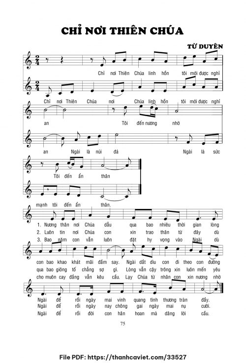 Chỉ nơi Thiên Chúa - Lm. Từ Duyên - trang 1