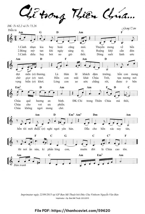 Chỉ trong Thiên Chúa - Lm. Giang Tâm - trang 1