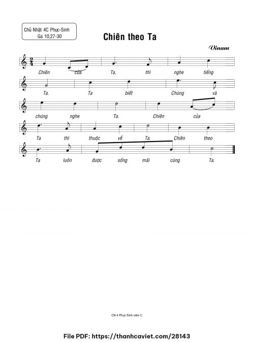 Chiên theo Ta - Vinam - trang 1