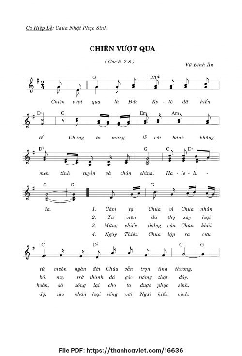 Chiên Vượt Qua - Vũ Đình Ân - trang 1
