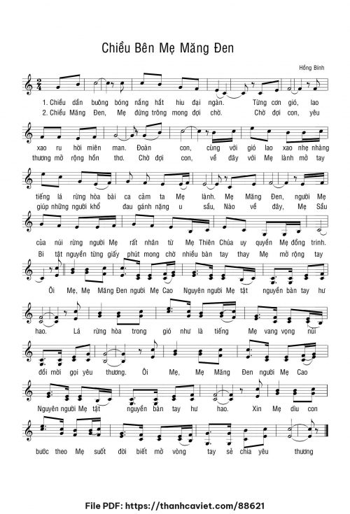 Chiều bên Mẹ Măng Đen - Hồng Bính - trang 1
