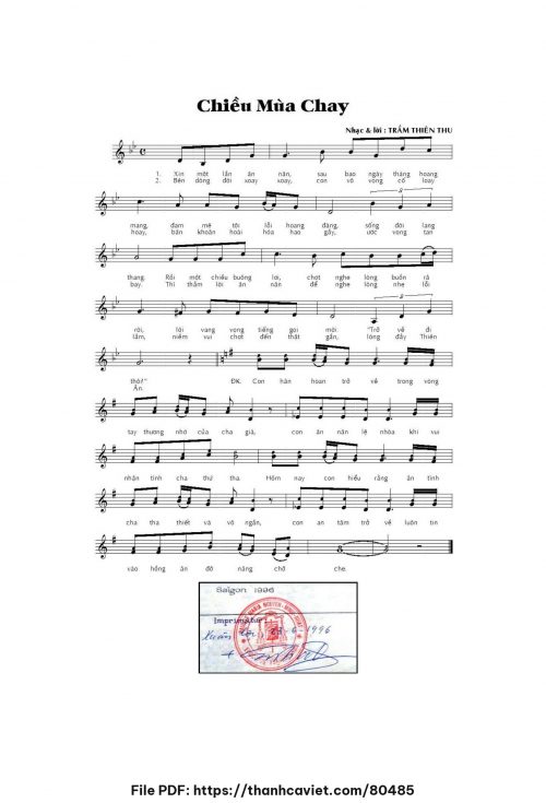 Chiều mùa chay - Trầm Thiên Thu - trang 1