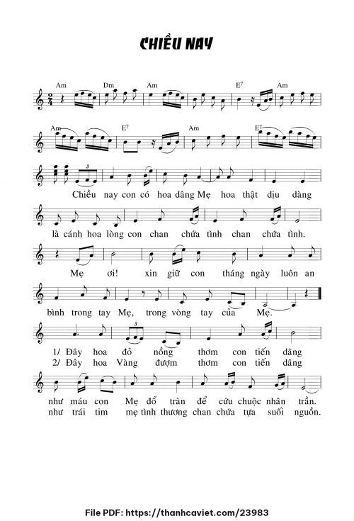 Chiều nay - Chưa biết - trang 1