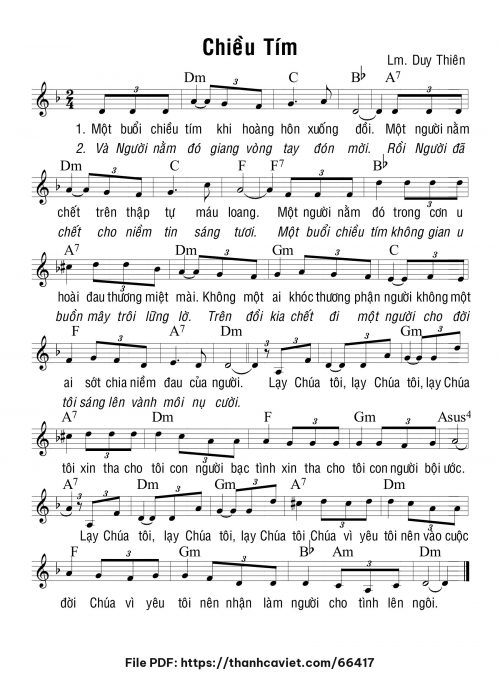 Chiều tím - Lm. Duy Thiên - trang 1