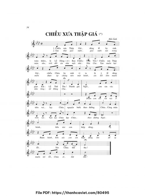 Chiều xưa thập giá - Hải Ánh - trang 1