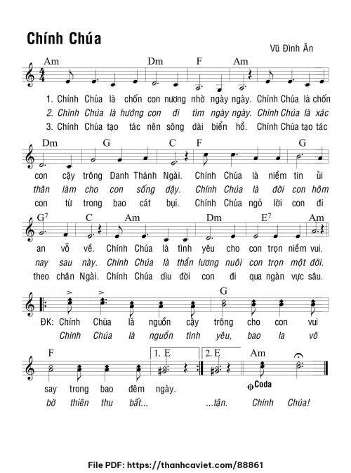 Chính Chúa - Vũ Đình Ân - trang 1