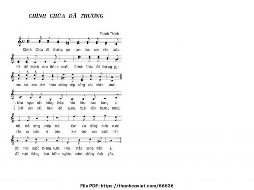 Chính Chúa đã thương - Thanh Thanh - trang 1