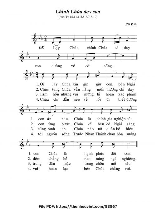 Chính Chúa dạy con - Hải Triều - trang 1