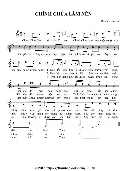 Chính Chúa làm nên - Sr. Quỳnh Thoại - trang 1