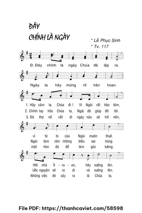 Chính là ngày - Lm. La Thập Tự - trang 1