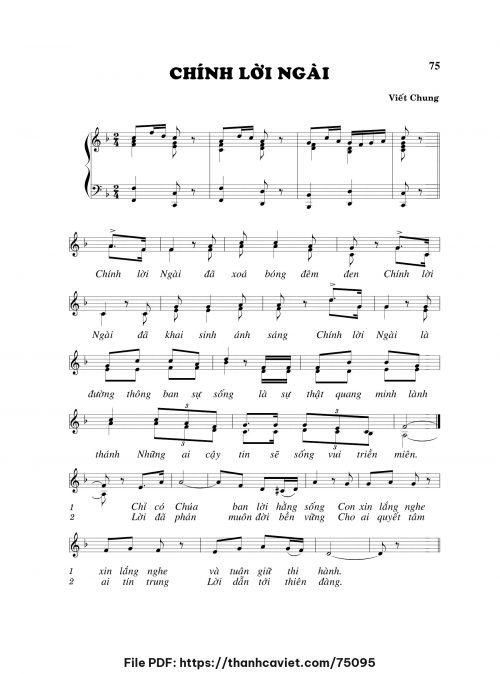 Chính lời Ngài - Viết Chung - trang 1