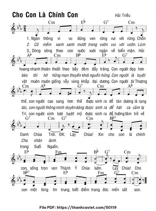 Cho con là chính con - Hải Triều - trang 1