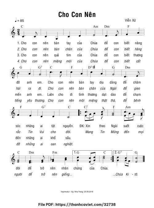Cho con nên - Viễn Xứ - trang 1