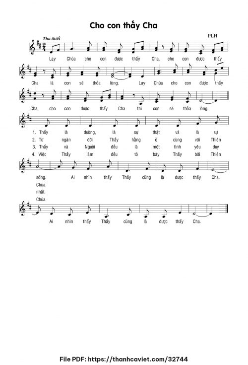 Cho con thấy Cha - Lm. Phạm Liên Hùng - trang 1