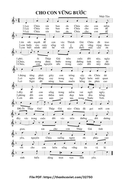 Cho con vững bước - Nhật Tân - trang 1