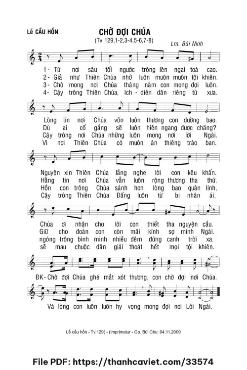 Chờ đợi Chúa - Lm. Bùi Ninh - trang 1