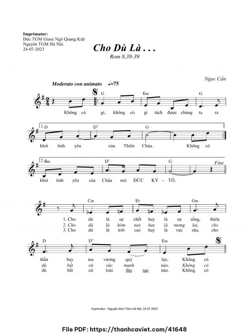 Cho dù là - Ngọc Cẩn - trang 1