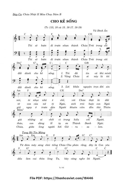 Cho kẻ sống - Vũ Đình Ân - trang 1