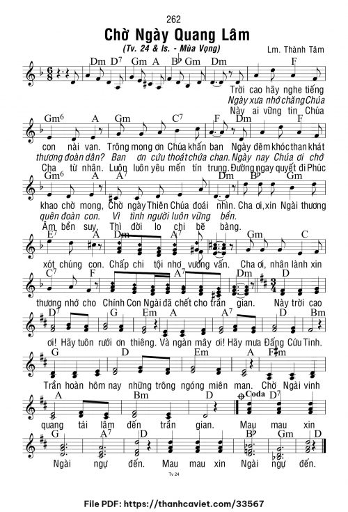 Chờ ngày quang lâm - Lm. Thành Tâm - trang 1