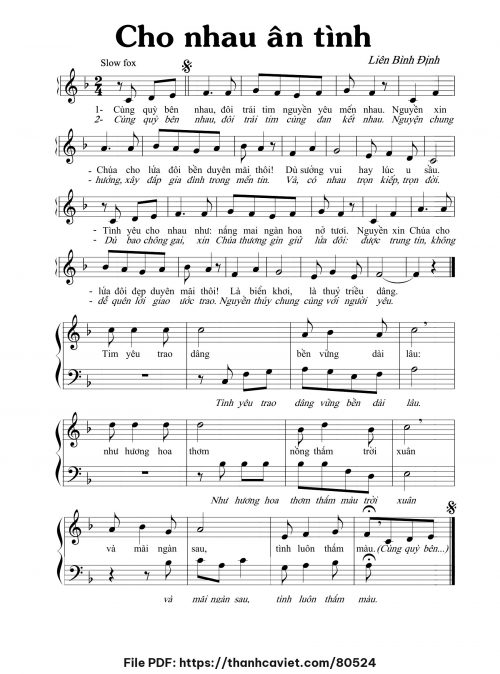 Cho nhau ân tình - Liên Bình Định - trang 1