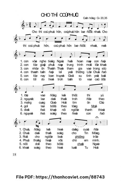 Cho thì có phúc - Lm. Nguyễn Duy - trang 1