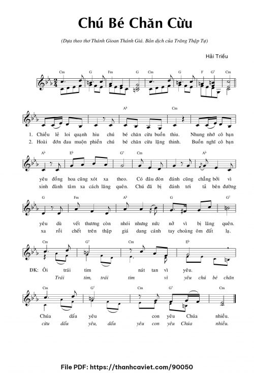 Chú bé chăn cừu - Hải Triều - trang 1