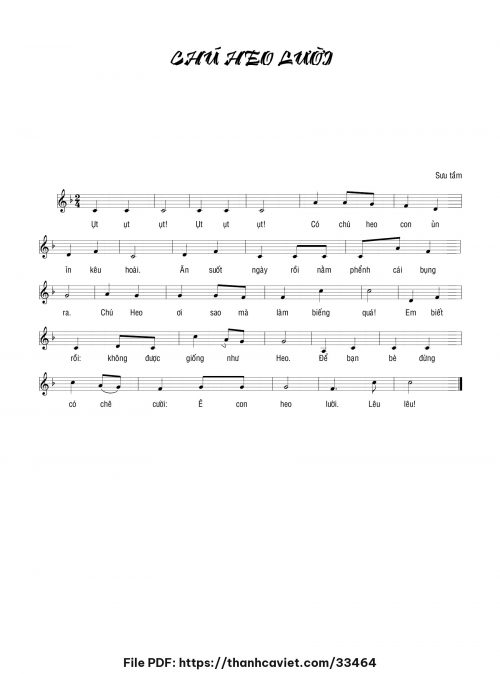 Chú heo lười - Chưa biết - trang 1