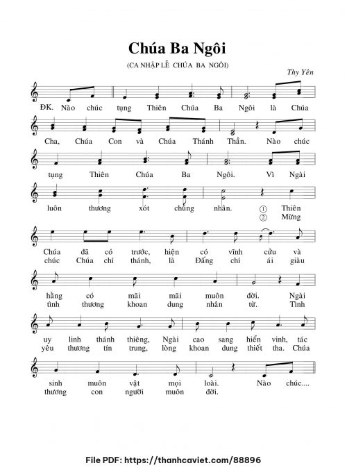Chúa Ba Ngôi - Thy Yên - trang 1
