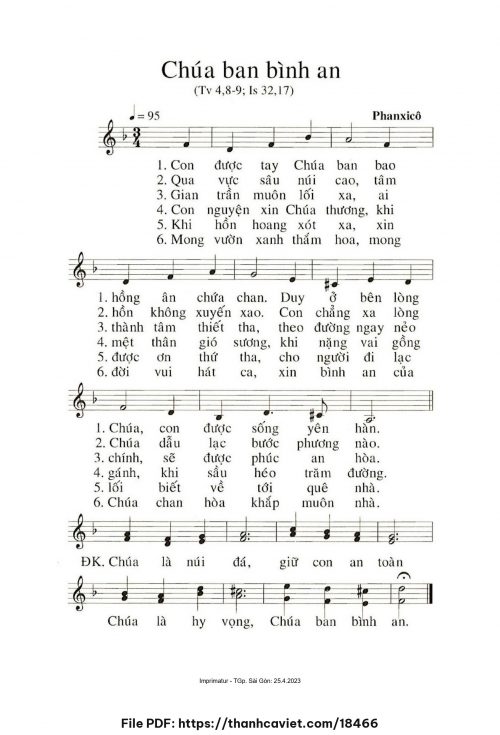 Chúa ban bình an - Phanxicô - trang 1