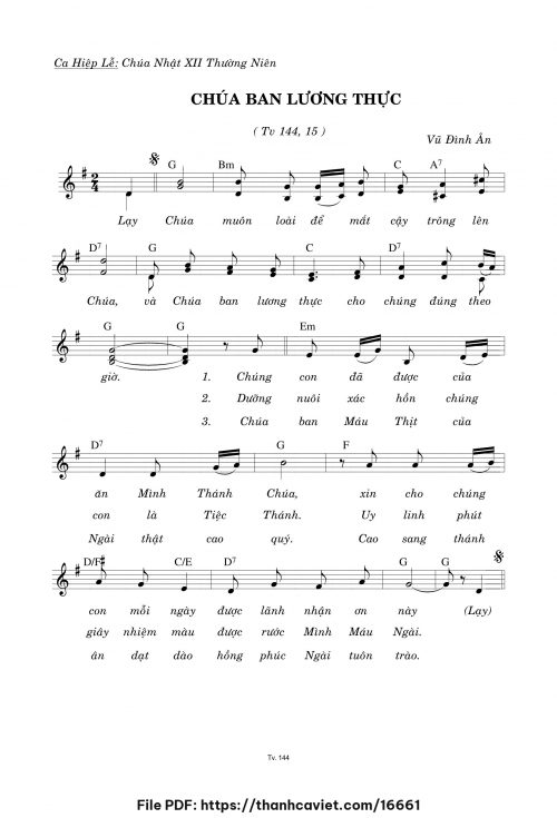 Chúa ban lương thực - Vũ Đình Ân - trang 1
